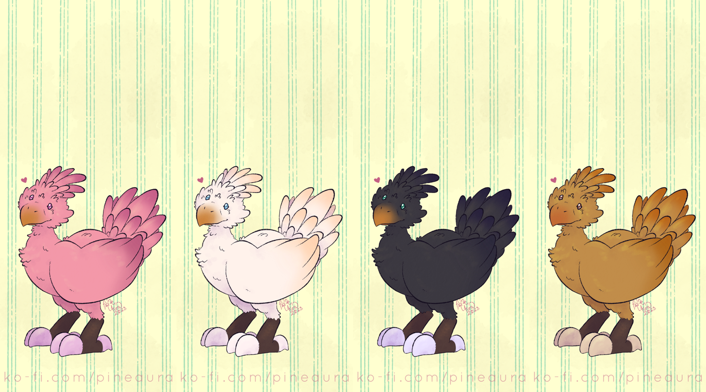 Chocobo batch 02 phone wallpaper original