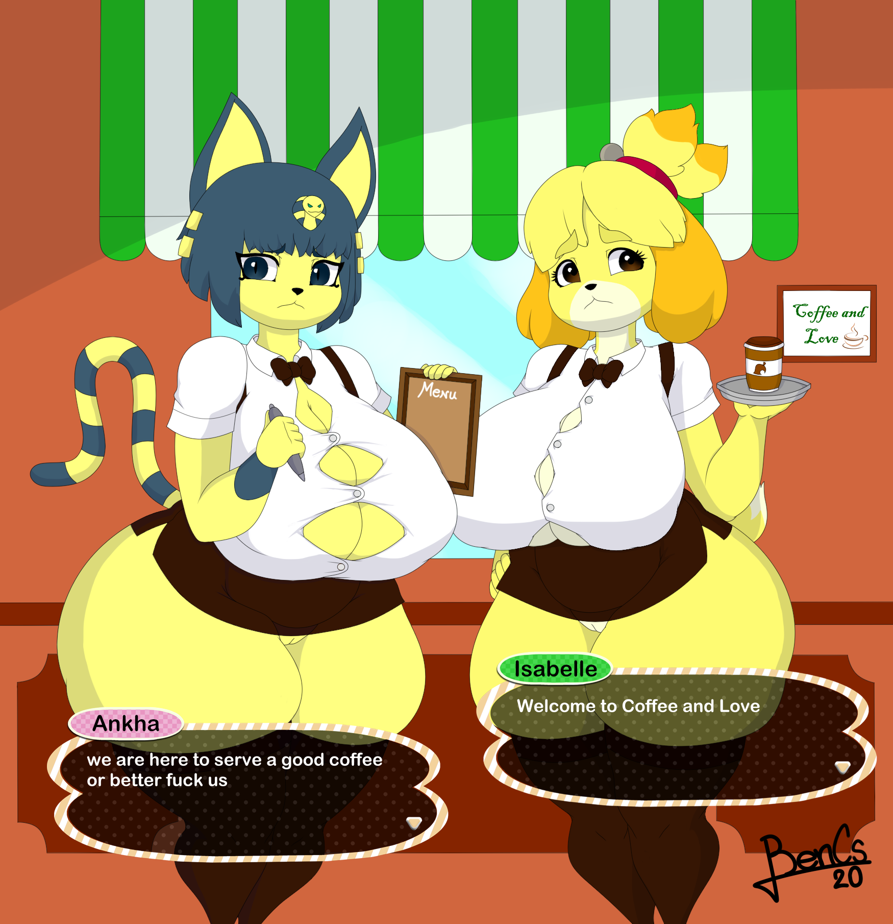 Ankha and isabelle