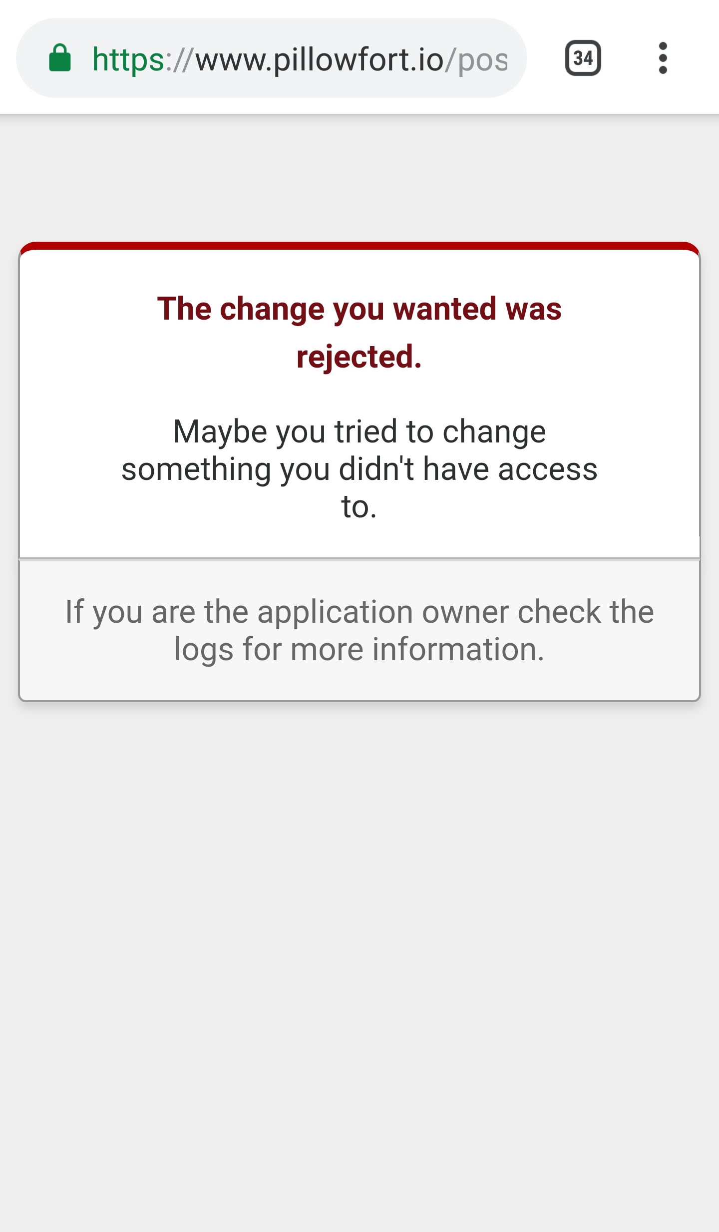 Searching For Error Message