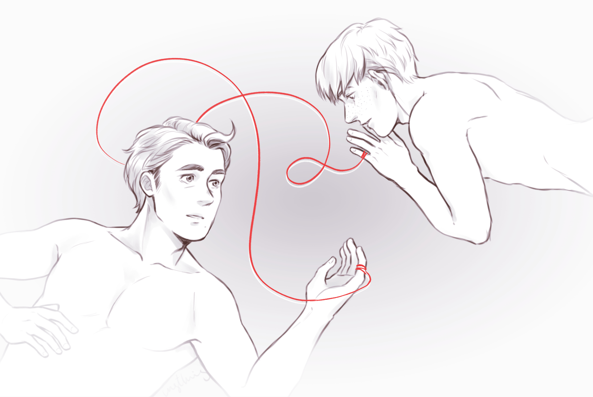 Searching for 'red string of fate'