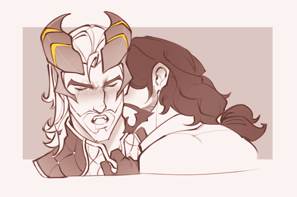 Drake Master Hanzo with Van Helsing kissing his neck