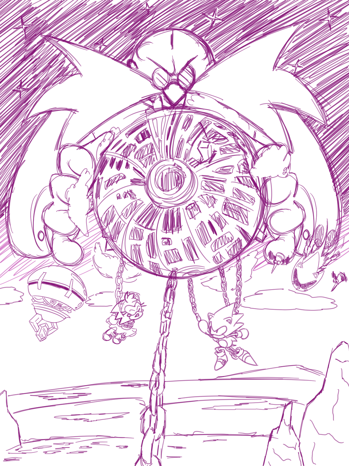 supermetal sonic wallpaper on Kamicciolo