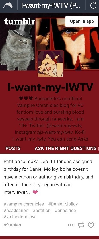 Burrnadette_dpdl's petition to adopt Anne's death day as Daniel's fandom assigned Bday