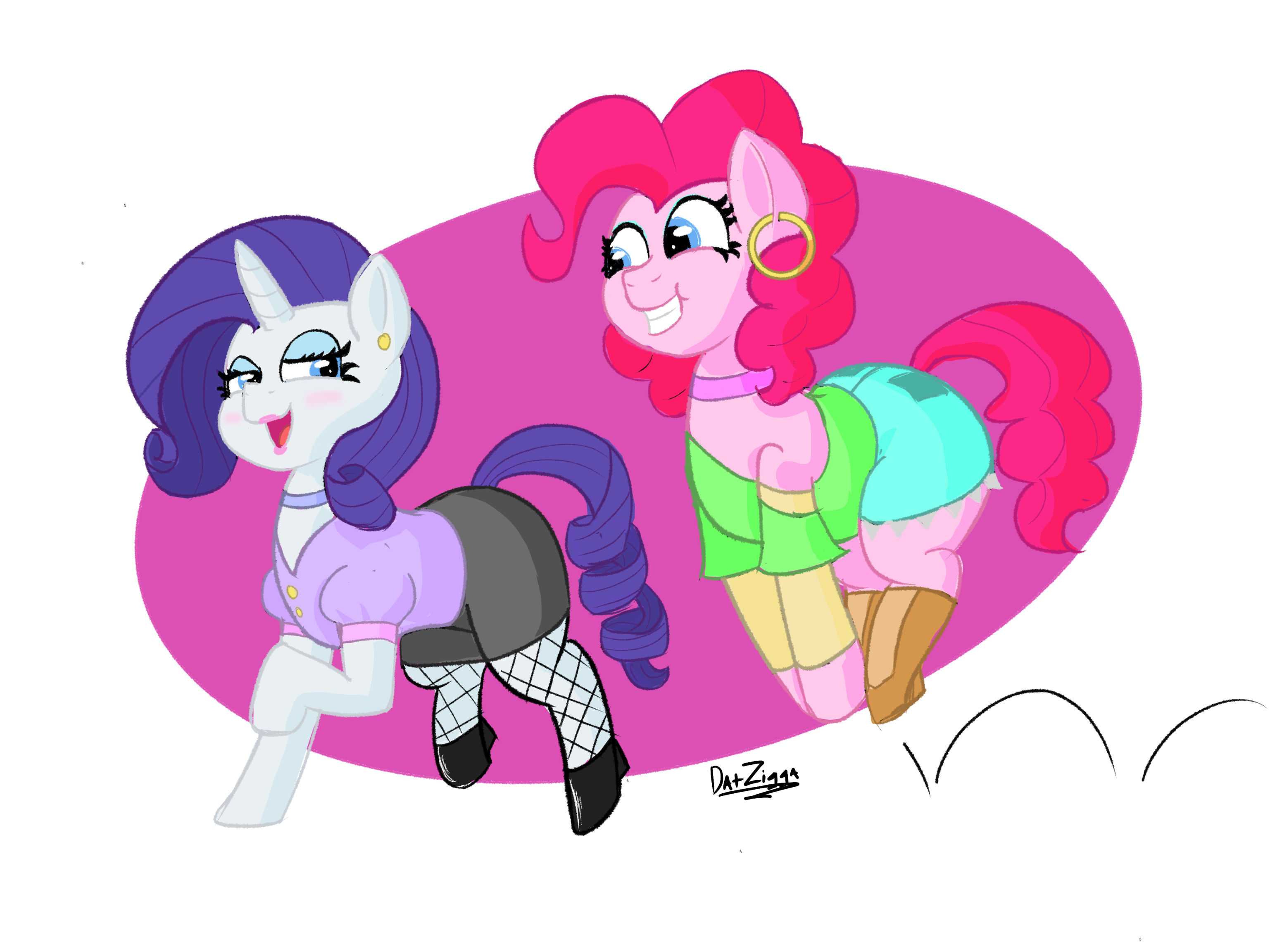 DatZigga: Rarity and Pinkie play dress up!