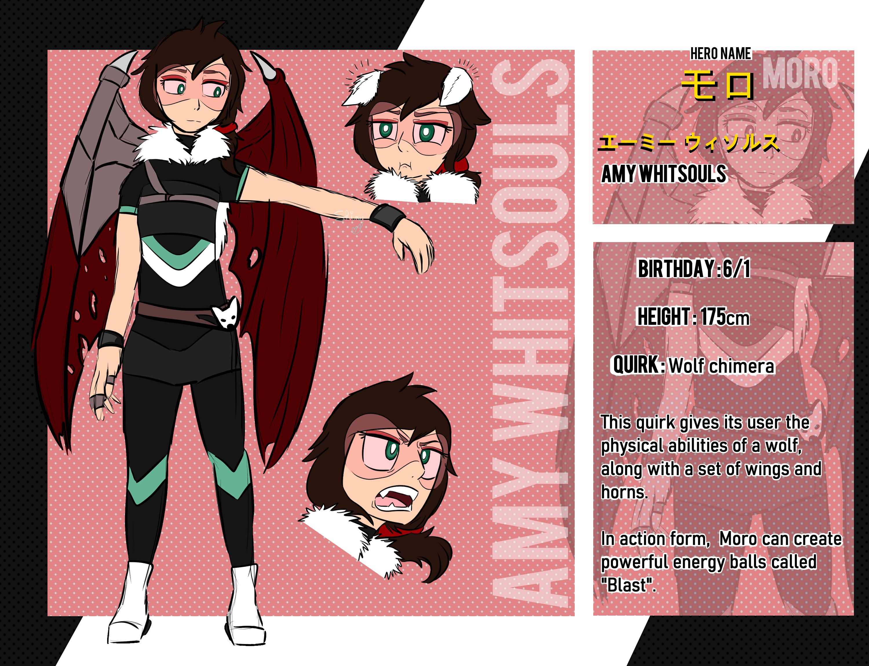 ShinyCyan: My Hero Academia Herosona - Winged Wolf Hero : Moro