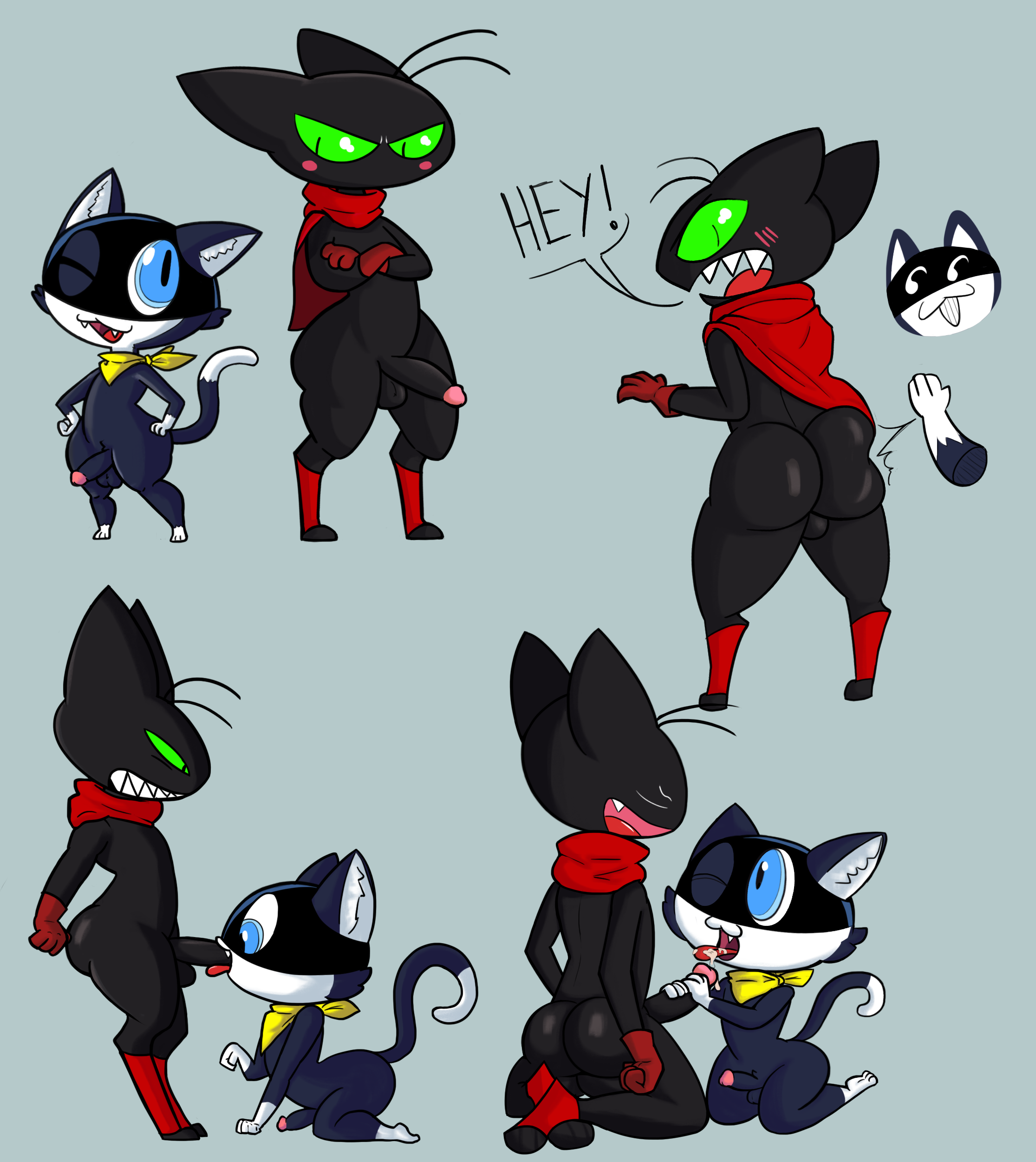 fanart. morgana (persona). crossover. persona 5. Doodles of some gay Mao Ma...